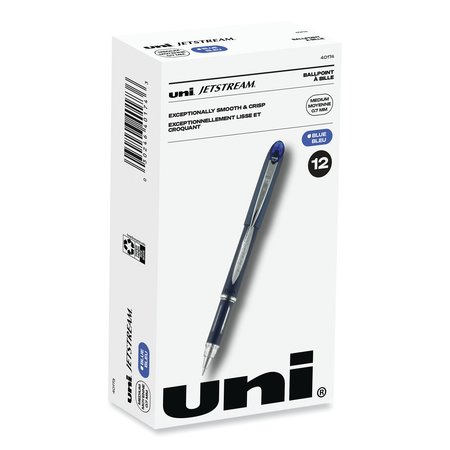 UNI-BALL Jetstream Ballpoint Pen, Stick, Fine 0.7 mm, Blue Ink, Blue Barrel 40174